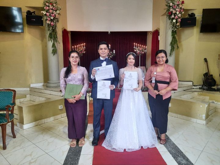 Pencatatan Perkawinan Langsung Jadi Warga Kota Denpasar di Gereja