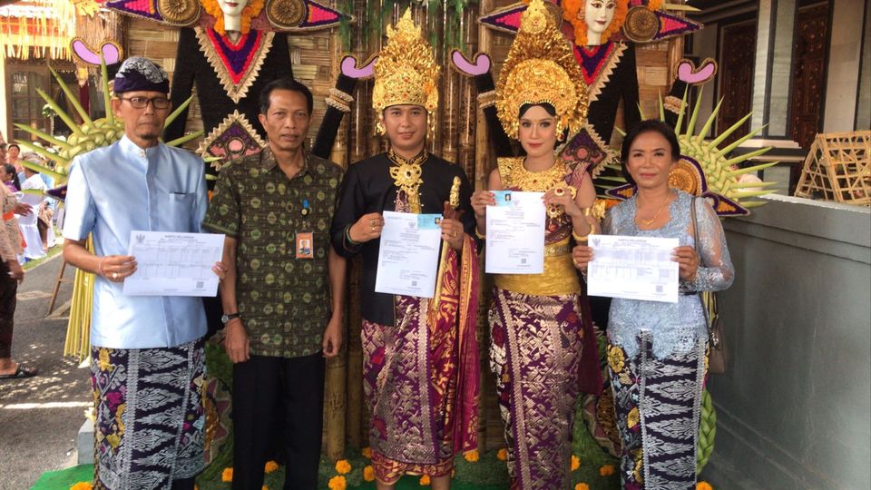 Pencatatan Perkawinan di Br Kedua, Peguyangan Kangin 