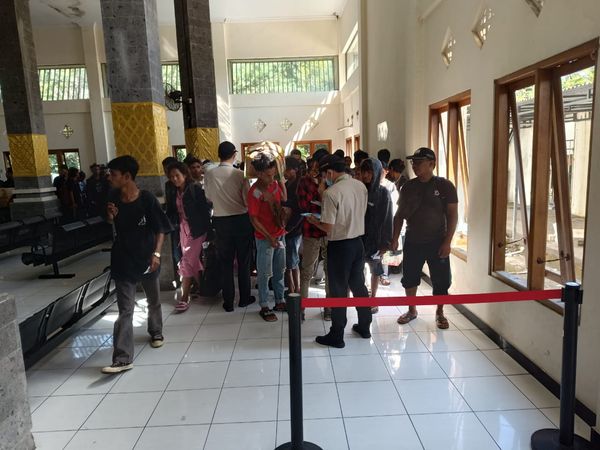 Kegiatan sidak penumpang di Pelabuhan Benoa