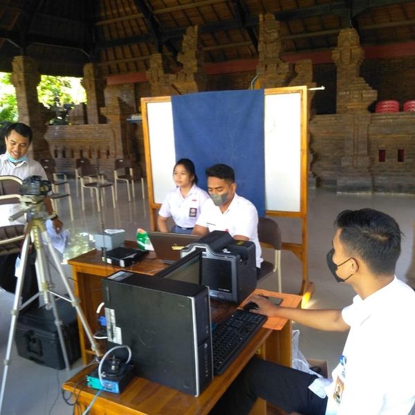 Perekaman KTP-el di SMAN 6 Denpasar