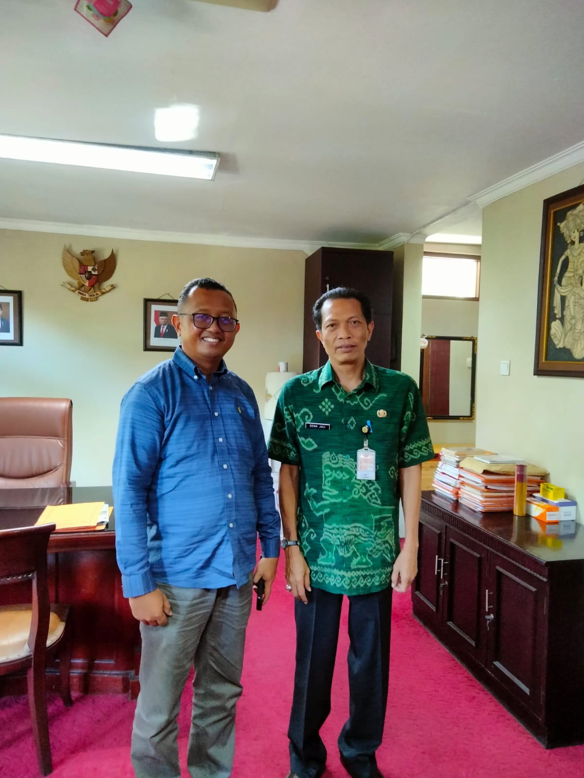 Kunjungan Kerja dari Kepala Disdukcapil Kota Maluku